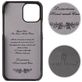 Fierre Shann Premium Card iPhone 12 Hoesje Backcover met Pasjeshouder - Grijs