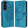 Mobigear Butterfly Samsung Galaxy S26 FE Hoesje Bookcase Portemonnee - Blauw