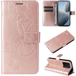 Mobigear Butterfly Xiaomi 14T Hoesje Bookcase Portemonnee - Roségoud
