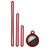 Mobigear Lanyard Apple AirTag Hoesje Flexibel Siliconen - Bordeaux Rood