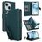 Mobigear Wallet iPhone 15 Hoesje Bookcase Portemonnee - Groen