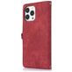 Mobigear Zipper iPhone 14 Pro Hoesje Bookcase Portemonnee - Rood