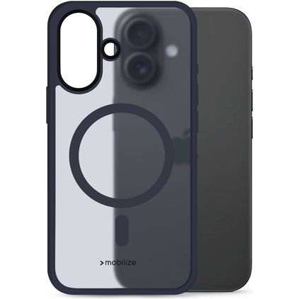 Mobilize Hybrid Pro iPhone 16 MagSafe Hoesje Hardcase Backcover Shockproof - Blauw