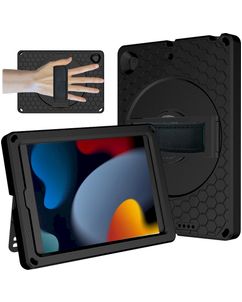 Mobigear Ruggedized iPad 9 (2021) Hoes EVA Schuim Backcover + Standaard - Zwart