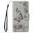 Mobigear Butterfly iPhone SE (2022) Hoesje Bookcase Portemonnee - Grijs