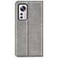 Mobigear Retro Slim Xiaomi 12 Pro Hoesje Bookcase Portemonnee - Grijs
