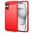 Mobigear Brushed Slim iPhone 16 Plus Hoesje Flexibel TPU Backcover - Rood