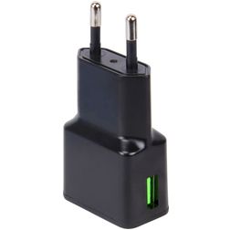 Mobigear Single USB Oplader 12W 2.4A - Zwart