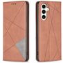 Mobigear Rhombus Slim Samsung Galaxy S23 FE Hoesje Bookcase - Bruin