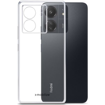 Mobilize Gelly Doorzichtig Xiaomi Redmi 13C Hoesje Flexibel TPU Backcover - Transparant