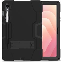 Xccess Survivor All-round Samsung Galaxy Tab S11 Hoes Hard kunststof / Siliconen Backcover + Schouderband + Standaard - Zwart