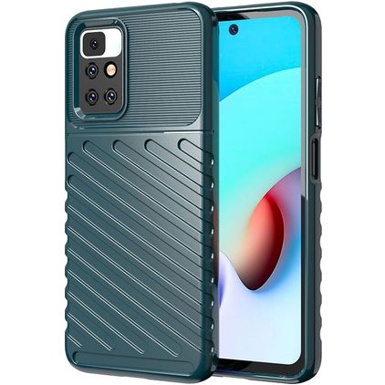 Mobigear Groove Xiaomi Redmi 10 4G Hoesje Flexibel TPU Backcover - Groen