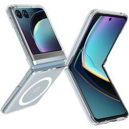 Mobigear Crystal Doorzichtig Motorola Razr 50 MagSafe Hoesje Hardcase Backcover - Transparant