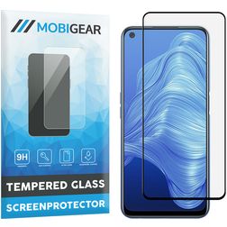 Mobigear Premium Realme 7 Glazen Screenprotector - Case Friendly - Zwart