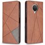 Mobigear Rhombus Slim Nokia G10 Hoesje Bookcase - Bruin