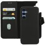Mobiparts Samsung Galaxy A54 Hoesje Echt Leer Uitneembare 2in1 Bookcase Portemonnee - Zwart