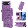 Mobigear Sunflower iPhone Air Hoesje Bookcase Portemonnee - Paars