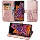 Mobigear Wallet Book Case Flower Rose Gold for Samsung Galaxy Xcover Pro