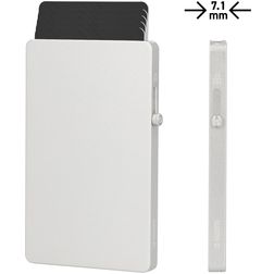 Valenta Cardprotector Aluminium Pasjeshouder - 5 Pasjes - MagSafe Compatible - Zilver