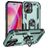 Mobigear Armor Ring iPhone 16 Hoesje Hardcase Backcover Shockproof met Ringhouder - Groen