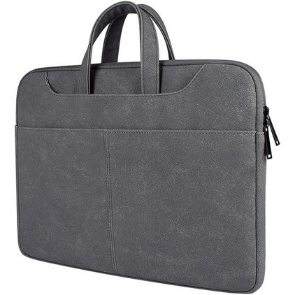 Mobigear London Laptop Aktetas 13 - 14 inch Laptoptas + Handvat - Dark Gray