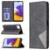 Mobigear Rhombus Slim Samsung Galaxy A22 5G Hoesje Bookcase - Zwart