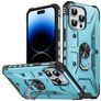 Mobigear Armor Ring iPhone 14 Pro Max Hoesje Hardcase Backcover Shockproof met Ringhouder - Blauw
