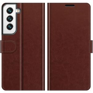 Mobigear Wallet Samsung Galaxy S22 Hoesje Bookcase Portemonnee - Bruin