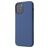 Mobigear Rubber Touch iPhone 12 Mini Siliconen Hoesje Backcover - Marineblauw