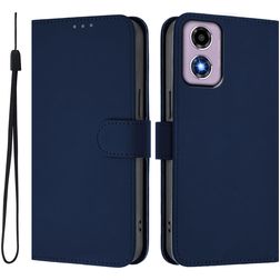 Mobigear Urban Wallet Motorola Moto G04 Hoesje Bookcase Portemonnee - Marineblauw
