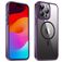 Valenta Trend iPhone 15 MagSafe Hoesje Hardcase Backcover - Transparant / Paars
