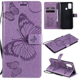 Mobigear Butterfly OPPO A53s Hoesje Bookcase Portemonnee - Paars