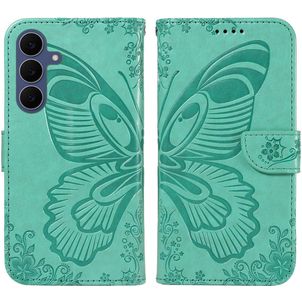 Mobigear Butterfly Samsung Galaxy S26 FE Hoesje Bookcase Portemonnee - Groen