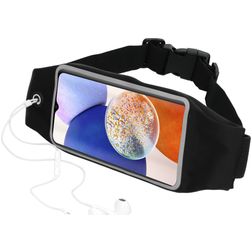 Mobiparts Comfort Fit Belt Telefoonhouder Hardlopen Samsung Galaxy A14 Sport Hoesje Neopreen Heuptas - Zwart