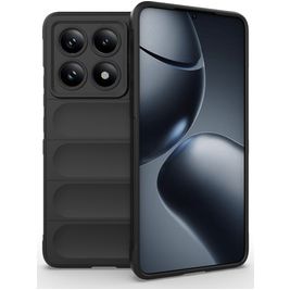 Mobigear Bumpy Xiaomi 14T Pro Hoesje Flexibel TPU Backcover - Zwart