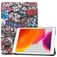 Mobigear Tri-Fold iPad 7 (2019) Hoes Bookcase - Graffiti