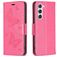 Mobigear Butterfly Samsung Galaxy S23 Hoesje Bookcase Portemonnee - Magenta