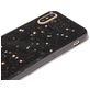 Mobigear Glitter iPhone XS Max Hoesje Hardcase Backcover - Zwart