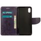 Mobigear Flowers iPhone XR Hoesje Bookcase Portemonnee - Paars
