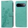 Mobigear Flowers Google Pixel 11 Pro XL Hoesje Bookcase Portemonnee - Groen