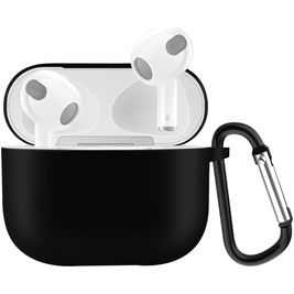 Mobigear Classic Apple AirPods 3 Hoesje Flexibel Siliconen - Zwart Mobigear Classic Apple AirPods 3 Hoesje Flexibel Siliconen - Zwart