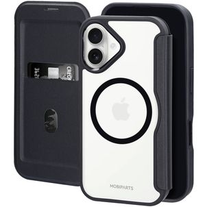 Mobiparts Shield Line iPhone 17 MagSafe Hoesje Bookcase - Zwart