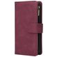 Mobigear Zipper iPhone 12 Hoesje Bookcase Portemonnee - Rood