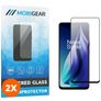 Mobigear Premium OPPO A79 Glazen Screenprotector - Case Friendly - Zwart (2-Pack)