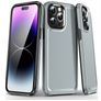 Mobigear Slim Armor iPhone 15 Pro Max Hoesje Hardcase Backcover Shockproof - Grijs