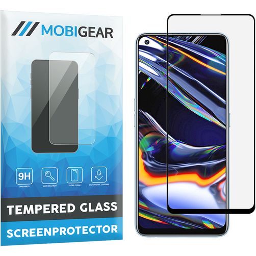 Mobigear Premium Realme 7 Pro Glazen Screenprotector - Case Friendly - Zwart