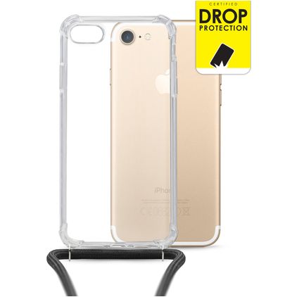 My Style Loop Doorzichtig iPhone SE (2020) Flexibel TPU Hoesje met koord - Transparant