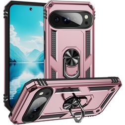 Mobigear Armor Ring Google Pixel 10 Pro XL Hoesje Hardcase Backcover Shockproof met Ringhouder - Roségoud