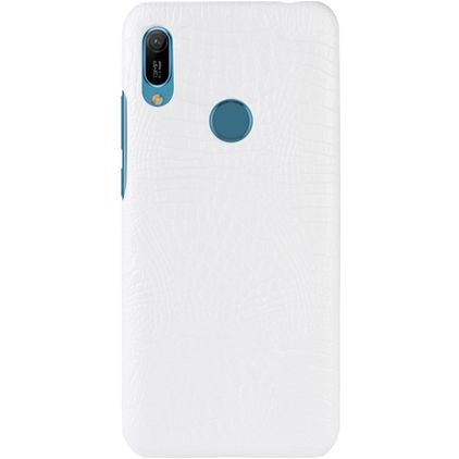 Mobigear Croco Huawei Y6 (2019) Hoesje Hardcase Backcover - Wit