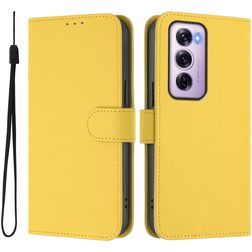 Mobigear Urban Wallet OPPO Reno 12 Pro Hoesje Bookcase Portemonnee - Geel